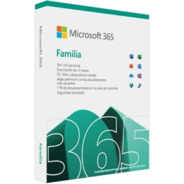Microsoft EP2-32395 Microsoft 365 Familia para 6 Usuarios - 1 Año de Suscripción con 5 Dispositivos por Usuario y 6 TB de Almacenamiento en la Nube Precio: 132.49999972. SKU: B16ZETX7MC