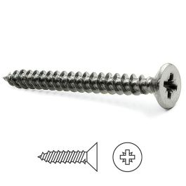 Tornillo Rosca Madera Cabeza Plana Pozidriv Inoxidable Din 7505-A Largo 45Mm Diámetro 4.5Mm Ucafix Precio: 0.49999983. SKU: B1HSF8AVSD