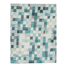 Kinvara Mantel de Loneta Antimanchas 140x180 cm Cuadros Azul Turquesa - 70% Algodón 30% Poliéster (Set de 6) Precio: 73.89000036. SKU: S3609861