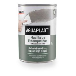Beissier Aguaplast Masilla Estanqueidad 1L Gris 70141-001 - Impermeabilizante para Techos, Piscinas y Más