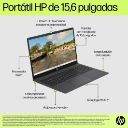 HP 15-fd0359ns Portátil Intel Core i3-N305 15.6" Full HD 8GB RAM 512GB SSD Windows 11 Home Blanco