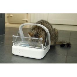 SUREFEED Dispensador de comida con chips electrónicos blancos para gatos y perros: para comida seca o comida húmeda SUREFEED Dispensador de comida con chips electrónicos blancos para gatos y perros: para comida seca o comida húmeda