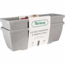 Riviera RIV3580796587772 Jardinera EVA - Juego de 2 - Plástico - 57 cm - Piedra Precio: 49.58999991. SKU: B12XRGD47J