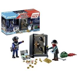 PLAYMOBIL Starter Pack Caja Fuerte 70908 Estación de Policía para Niños +4 Años