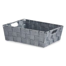 Cesta de Tela Rectangular Kipit 23 cm Gris - 27x8x23 cm, 3 L (48 Unidades) Cesta de Tela Rectangular Kipit 23 cm Gris - 27x8x23 cm, 3 L (48 Unidades)
