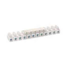 Edm Regleta de Conexion 10mm Blanca 12 Conectores Homologada Retractilada