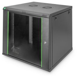 Digitus Armario Rack de Pared Dynamic Basic 12HE, 600x600mm, Negro - Carcasa de Acero con Puerta de Vidrio y Cerradura Precio: 214.58999947. SKU: B18A66MPFG