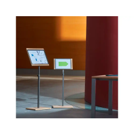 Rocada Expositor magnético suelo rotativo 360 Din A3 altura ajustable