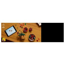 LEGO 10370 Icons Flor de Pascua, Juego Construcción 608 Piezas, 18+ Años