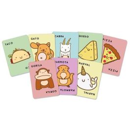 Ludilo Juego Taco, Gato, Cabra, Queso, Pizza, Juego de Cartas para 8+ Años, 64 Cartas