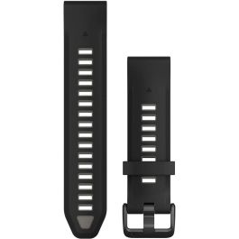 Garmin Ersatzarmband QuickFit 20mm, Correa de silicona negra/gris para Reloj Inteligente Garmin Approach S70, D2 Delta S, Descent Mk2S Precio: 66.50000038. SKU: B138T25PNG
