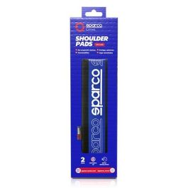 Sparco SPC1208GR Almohadillas de Cinturón de Seguridad, Juego 2 uds, Gris/Negro, Acolchadas con Velcro para Confort y Evitar Rozaduras