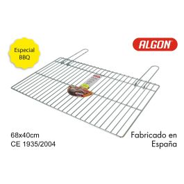 Algon Bbq Parrilla Barbacoa Simple Zincada 68 x 40 cm (3 Unidades)