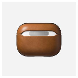 Nomad Modern Leather Case English Tan - Funda de Cuero para AirPods Pro 2 - Compatible Apple - Color Marrón