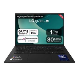 LG Portátil LG gram 14Z90T-G U7 255H Intel Ultra 7 32GB RAM 1TB SSD 14" Precio: 1616.49999973. SKU: B1GAGC86LB