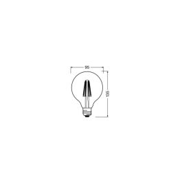 Ledvance LVE-4058075758223 Bombilla LED Clásica Filamento E27 11W 1521Lm 4000K 300º Regulable CRI90 IP20