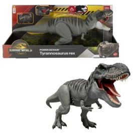 Mattel Dinosaurio Articulado con Sonido Jurassic World T-Rex Ataca. Figura de Acción 9x21x12 cm. Recomendado 4+ Años. Pilas AA.