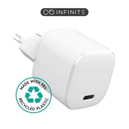 eSTUFF INFINITE USB-C Charger EU PD 20W - White - 98% Recycled Plastic eSTUFF INFINITE USB-C Charger EU PD 20W - White - 98% Recycled Plastic
