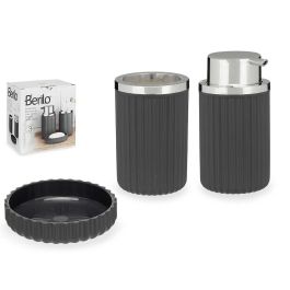 Set Baño 3 Pzs Antracita Berilo 10X16CM (12 Unidades) Precio: 57.79000051. SKU: B1FBARP7FY