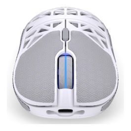 Endorfy LIV Plus Wireless Onyx White - Ratón Gaming Ambidiestro Óptico Inalámbrico Bluetooth 26000 DPI 6 Botones Programables RGB Blanco