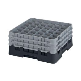 CAMBRO - 36S738-110 - Cesta de lavado 36 comp. 3 alturas - 7,2 cm Ø máx. - alt. máx. 20 cm - 50 x 50 x 22,5 cm - Negro Precio: 76.59000041. SKU: B145B52MMW