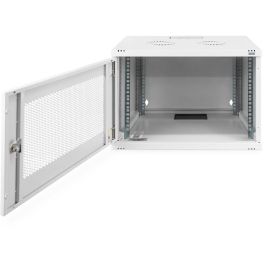 Digitus Carcasa de Pared SOHO 7U, 370x540x400 mm, sin montar, Rack 60kg, Rieles de Rack, IP20, Gris