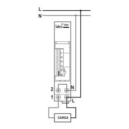 Interruptor horario 24 horas analogico (retractilado) solera r24