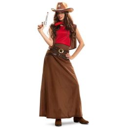 Disfraz cowgirl falda, pañuelo, chaleco y 2 cinturones talla XXL Precio: 20.72488. SKU: B1JWX7Z6DJ