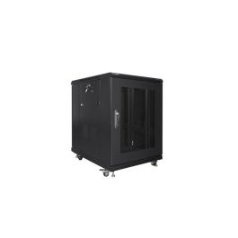 Lanberg FF01-6815-23B Armario Rack 19U de Pie Independiente, Carga Máx. 800 kg, Protección IP20, Color Negro