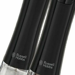 Russell Hobbs 28010-56/RH Juego Molinillo Sal y Pimienta Eléctrico – Molienda Fina/Gruesa, Luz LED – Negro