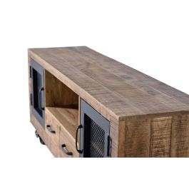 Giner y Colomer Mueble TV Industrial de Madera de Mango y Metal Natural 150 cm