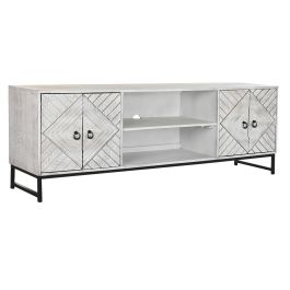 DKD Home Decor Mueble TV Blanco Negro 180 x 40 x 60 cm Precio: 597.89000007. SKU: S3034378