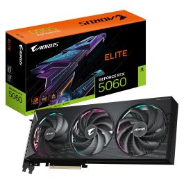 GIGABYTE Tarjeta Gráfica GeForce RTX 5060 AORUS ELITE 8GB GDDR7 NVIDIA GV-N5060AORUS E-8GD Precio: 376.50000025. SKU: B14LXL72BZ