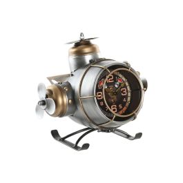 DKD Home Decor Bolai avion 25 Reloj de Sobremesa Vintage Metálico Plateado y Dorado con forma de Avión, 1 Pila AA, 21x23x19 cm Precio: 25.88999974. SKU: B15QCDBW89