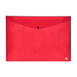 Carpeta Liderpapel Dossier Broche 44243 Polipropileno Din A3 Rojo Translucido 10 unidades