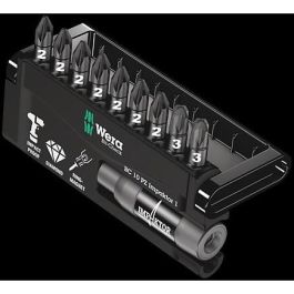Wera 05057684001 Bit-Check 10 PZ Impaktor 1, juego de 9 puntas Pozidriv PZ 2 y PZ 3, 25mm Precio: 66.95000059. SKU: B1C4CTSNKW