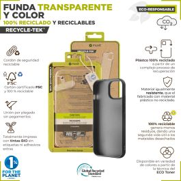 Muvit Funda Recycletek para Apple iPhone 15 - Material Reciclado, Protección Ambiental Muvit Funda Recycletek para Apple iPhone 15 - Material Reciclado, Protección Ambiental