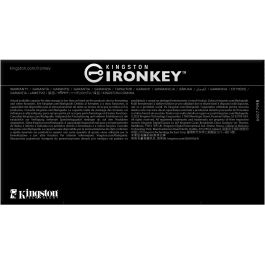 Kingston IronKey D500S USB-Stick 128GB, Seguridad AES-256 FIPS 140-3, Lectura 260MB/s, USB 3.2 Gen 1, IP67 Resistente