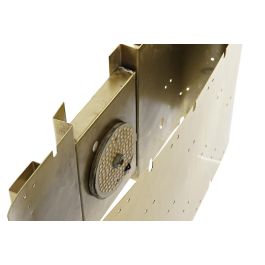 DKD Home Decor Lámpara Aplique Glam LED de Metal Dorado, 20.5x39x11.5 cm