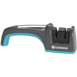 Gardena 8712-20 Afilador de Cuchillos de Discos Diamante, Mango Ergonómico, Antideslizante, Negro/Turquesa