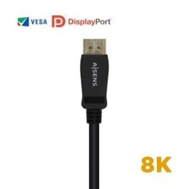 AISENS - CABLE DISPLAYPORT CERTIFICADO V1.4 8K@60HZ, DP/M-DP/M, NEGRO, 2.0M AISENS - CABLE DISPLAYPORT CERTIFICADO V1.4 8K@60HZ, DP/M-DP/M, NEGRO, 2.0M