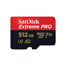 Sandisk Extreme PRO Tarjeta microSDXC de 512GB UHS-I Clase 10 con Adaptador SD Velocidad 200MB/s Lectura 140MB/s Escritura Precio: 100.49999971. SKU: B1KC3ZZS9E