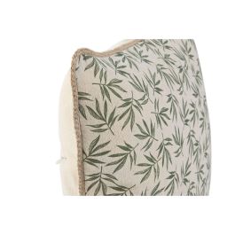 DKD Home Decor Cojin Boho Verde Beige 5x45x45 cm de Algodón, Yute y Poliéster con Cremallera Colección Greenwich23