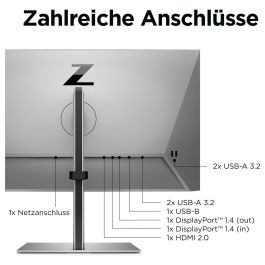 HP Monitor Z24q G3 23.8" QHD 2560x1440 IPS 5ms VESA Plata