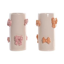 Jarron Shabby DKD Home Decor Blanco Rosa 13 x 22 x 13 cm (4 Unidades) Precio: 50.49999977. SKU: B12AMLAYQ4