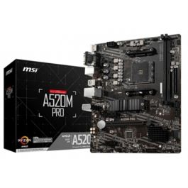 MSI A520M PRO placa base AMD A520 Zócalo AM4 micro ATX MSI A520M PRO placa base AMD A520 Zócalo AM4 micro ATX Precio: 76.59000041. SKU: B1GJDBJLJF
