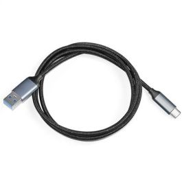 Elbe CA-0501-TC Cable USB Tipo-C a Tipo A 1 Metro Negro