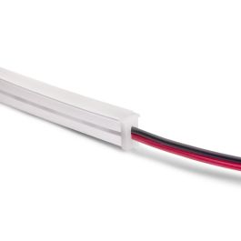 Emuca Kit de barra para armario Luxe, tira LED 4,5x8 Neonlynx V, sensor de movimiento RF Smart y convertidor Smart (24V DC), longitud 1.150mm, Luz blanca cálida 2.700K, Plástico y Aluminio, Titanio