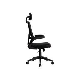 Q-connect Silla Ergonómica Pal Ermo Malla, Base Nylon, Ruedas Premium Color Negro - Máx 1300, Anc 610, Prof 600