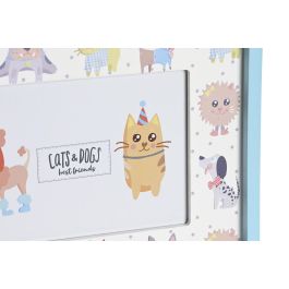 DKD Home Decor Marco de Fotos Infantil Azul Naranja 1.5 x 17.5 x 22.5 cm (6 Unidades)